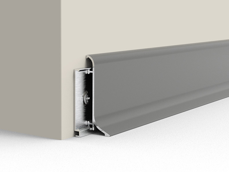 Плоский плинтус из алюминиевого сплава 40*14,6 мм