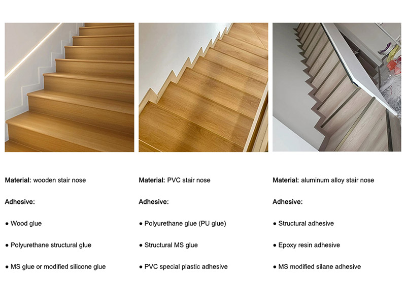 Какой клей для носа лестницы лучше всего?