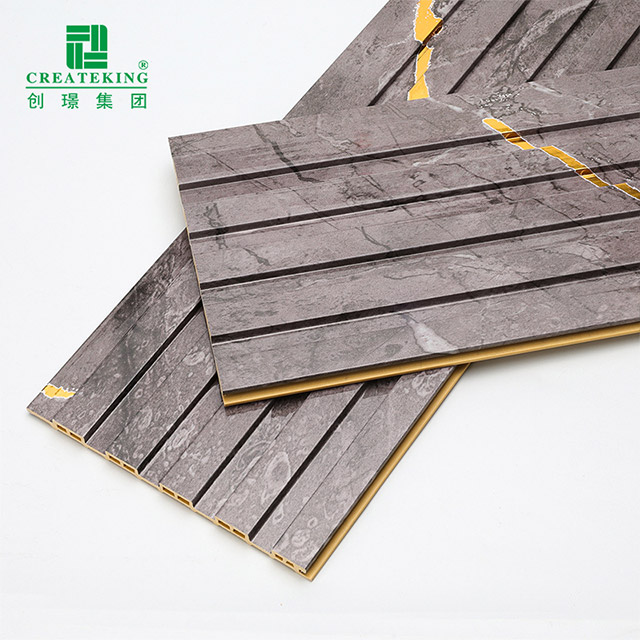 155*17 мм Водонепроницаемая полая стеновая панель из ПВХ с рифлением