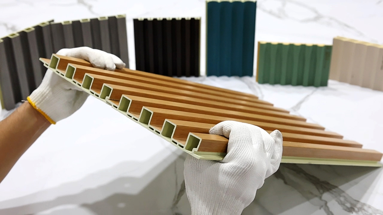 Интегрированная прочная стеновая панель WPC, потолочная цена по прейскуранту завода-изготовителя, огнестойкий материал для украшения дома (GS169)