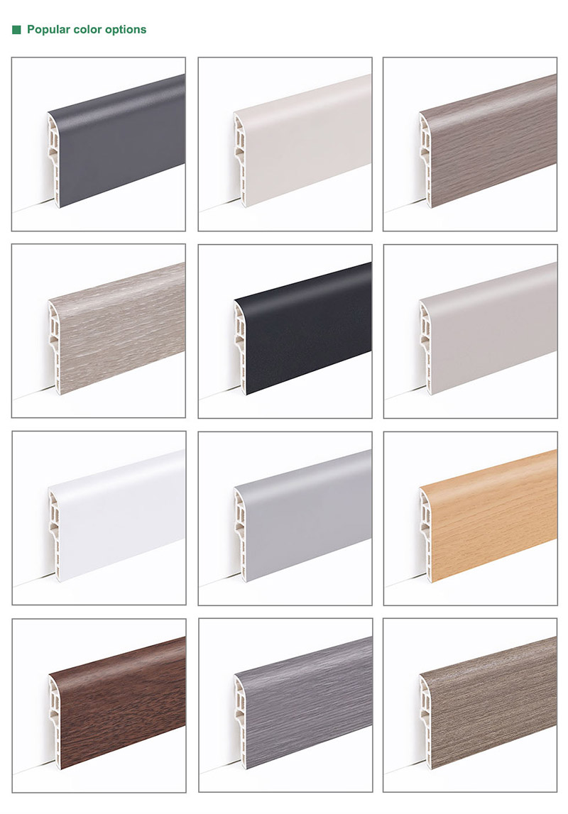 Плинтус-карандаш из ПВХ 60*13 мм