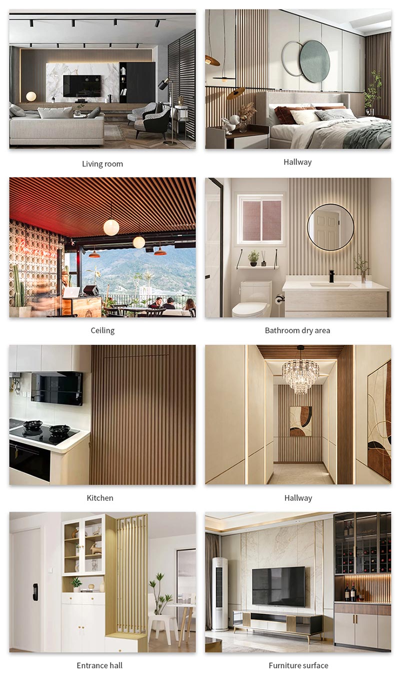 Применение стеновых панелей ДПК