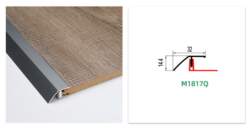 Алюминиевый пороговый редуктор для пола